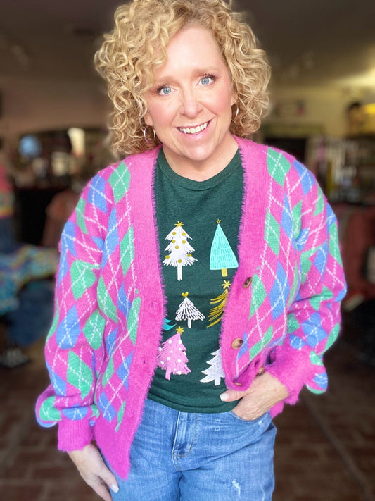 Outerwear Ali Argyle Cardigan