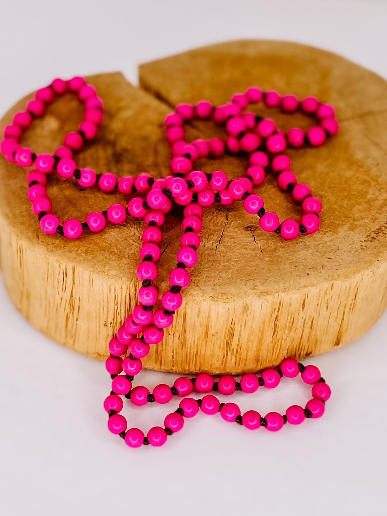 Necklaces Becky Beaded Necklace Pink