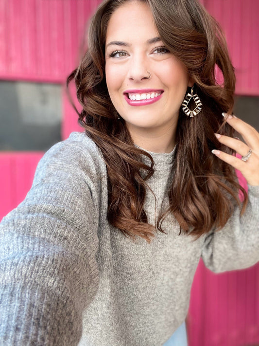 Tops Blayne Comfy Sweater- Gray