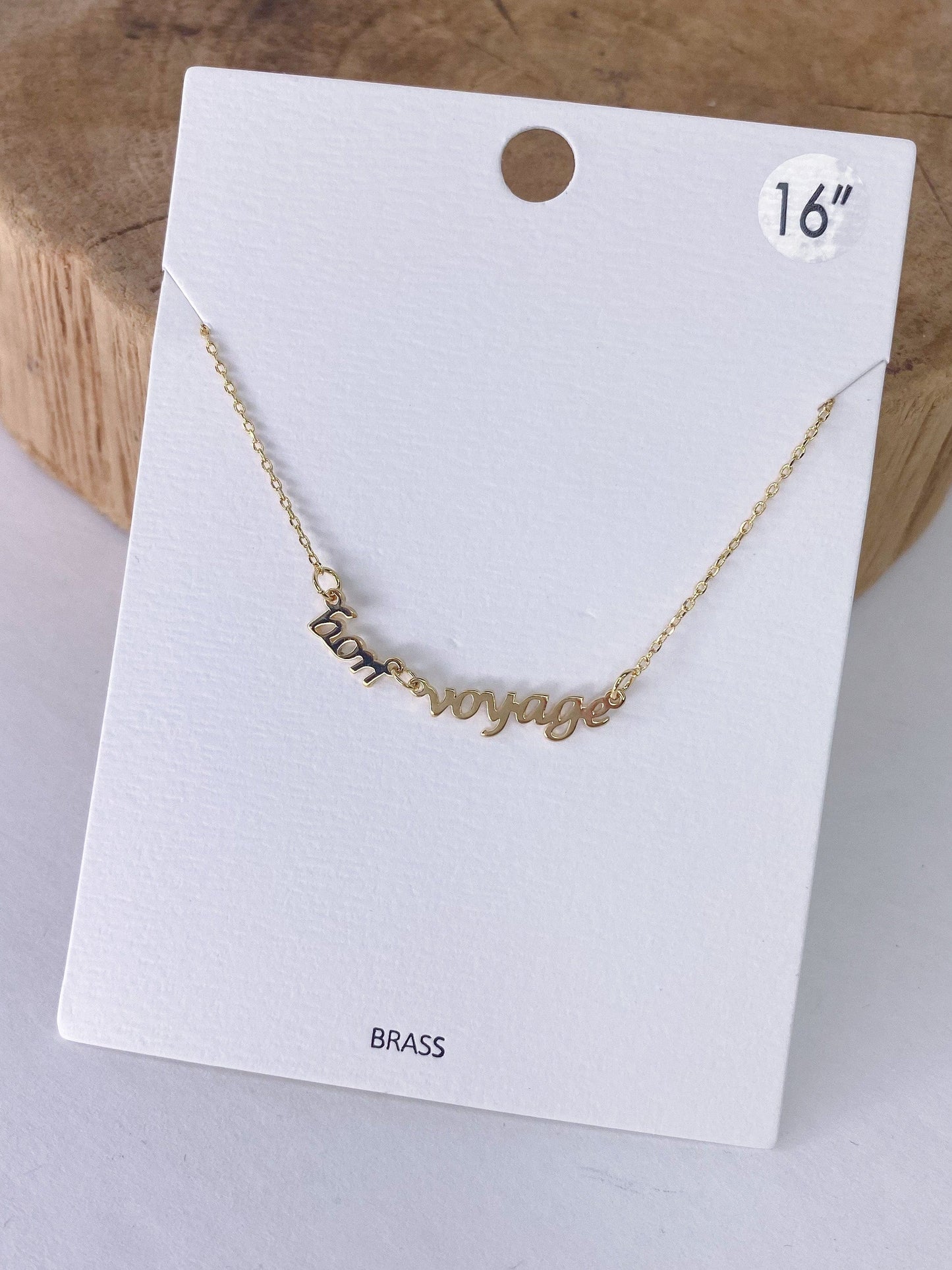 Necklaces Bon Voyage Necklace Gold