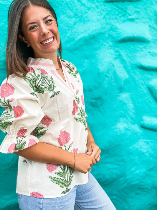 Tops Daphne Floral Blouse