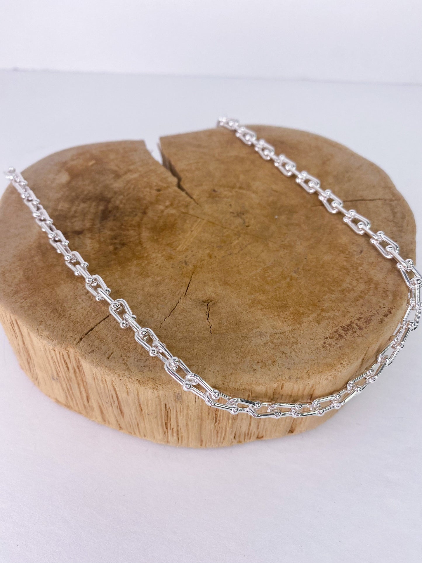 Necklaces Jace Silver Link Short Necklace