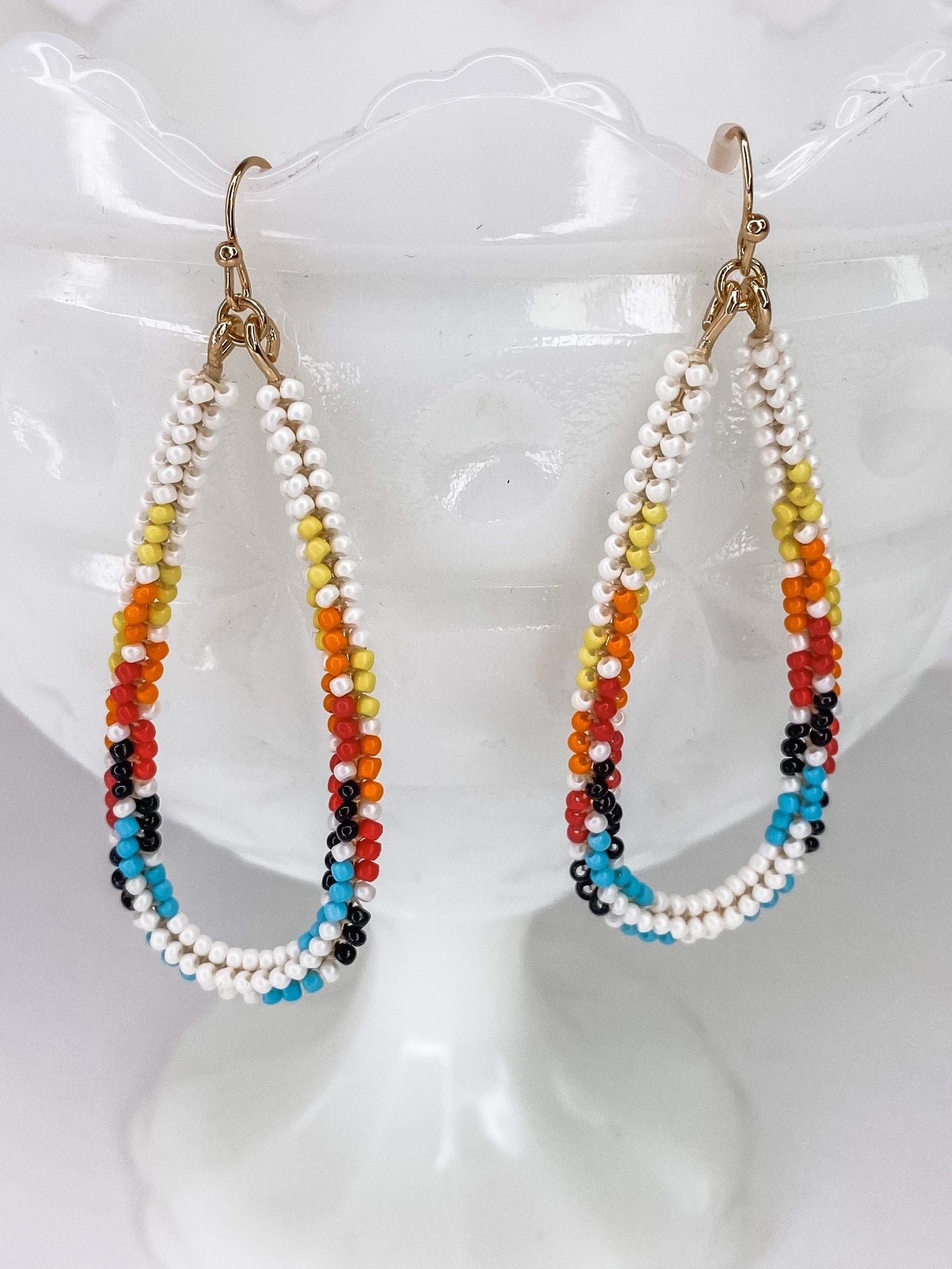 Earrings Jacy Summer Beaded Teardrop Earring