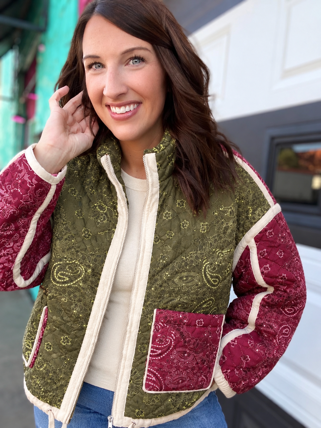 Paisley Party Quilted Jacket