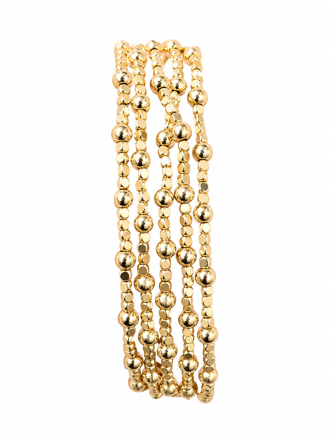 Golden Shimmer Water Resistant Bracelet Set