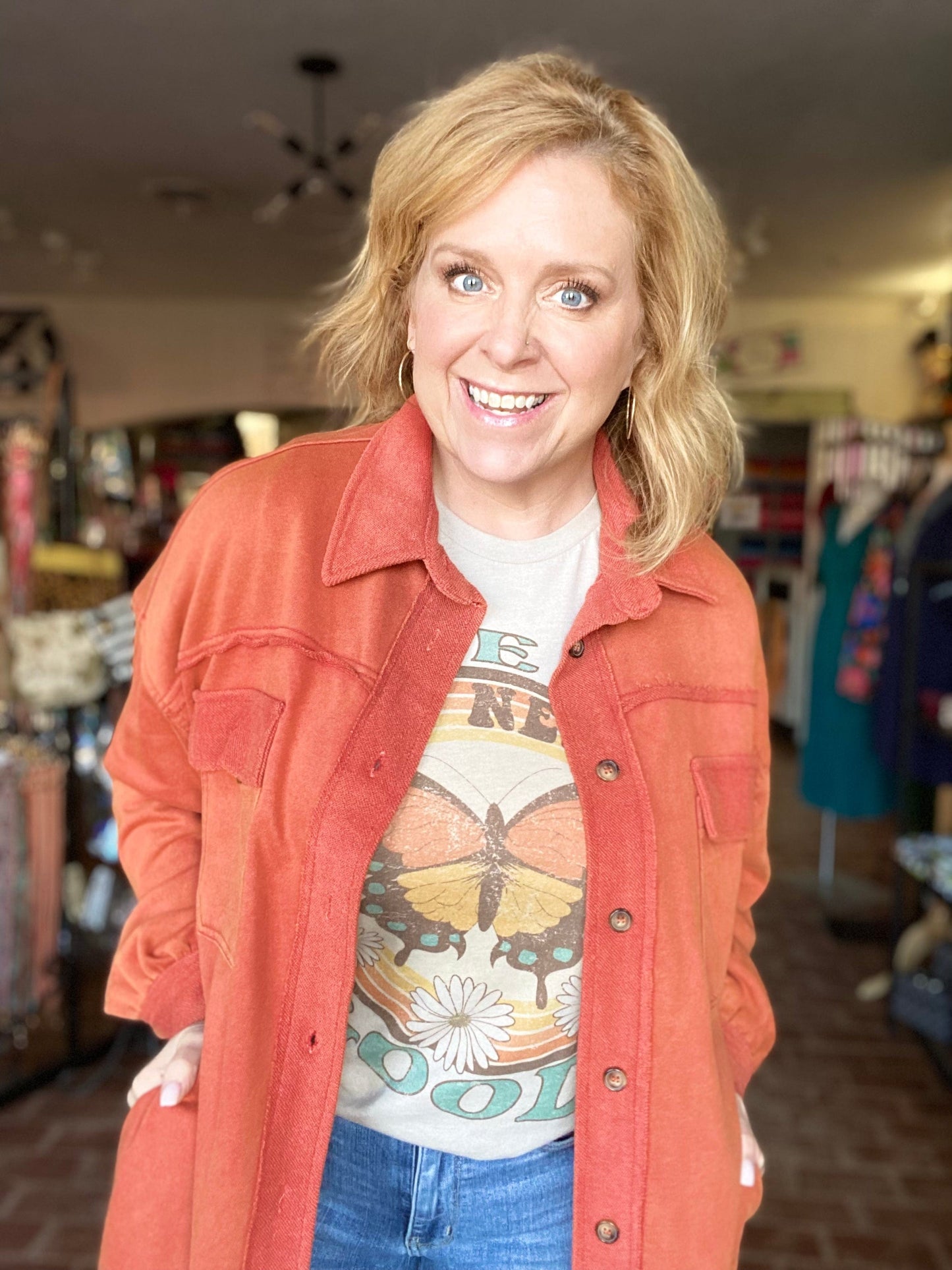 Outerwear Rusty Orange Shacket