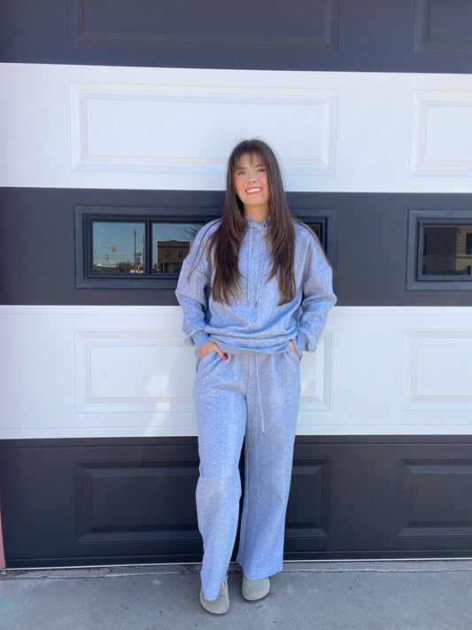 Set Shandi Sweater Look Set- Heather Gray