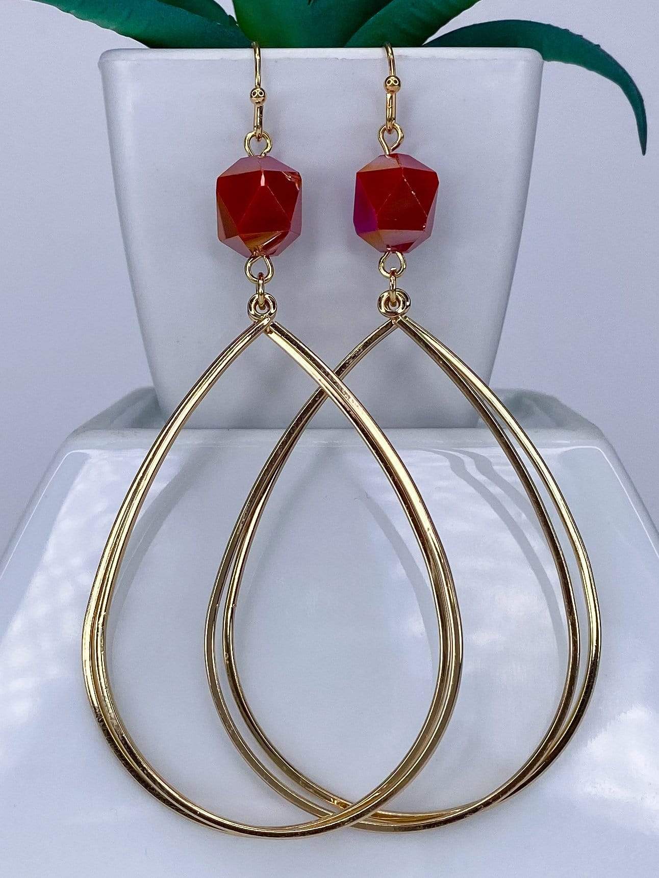 Earrings Ellie Gold Tear Drops