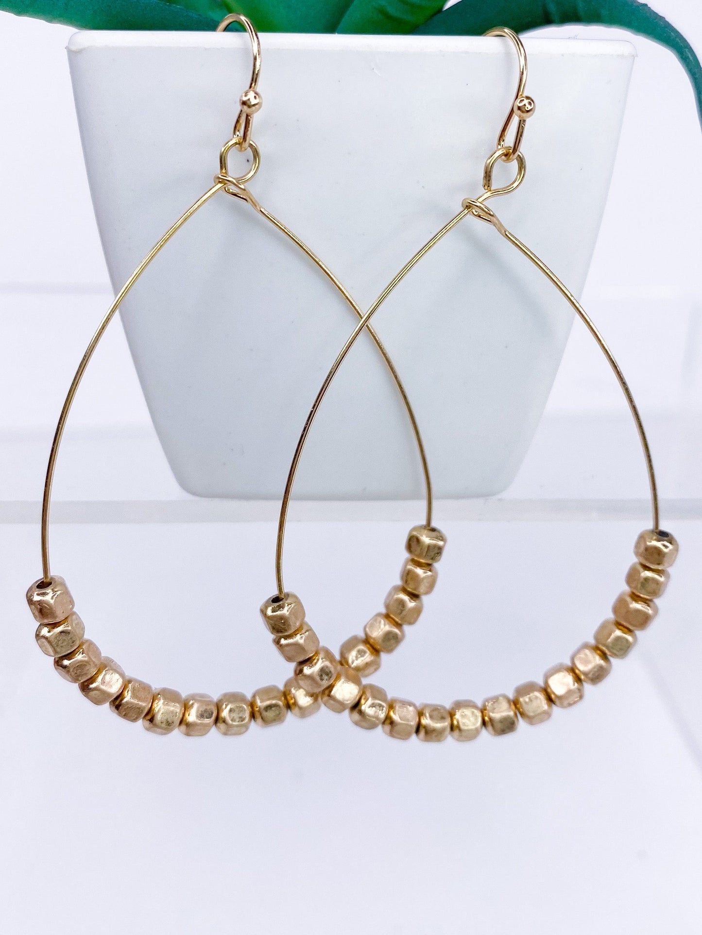 Earrings Tracia Tear Drop Earring Gold