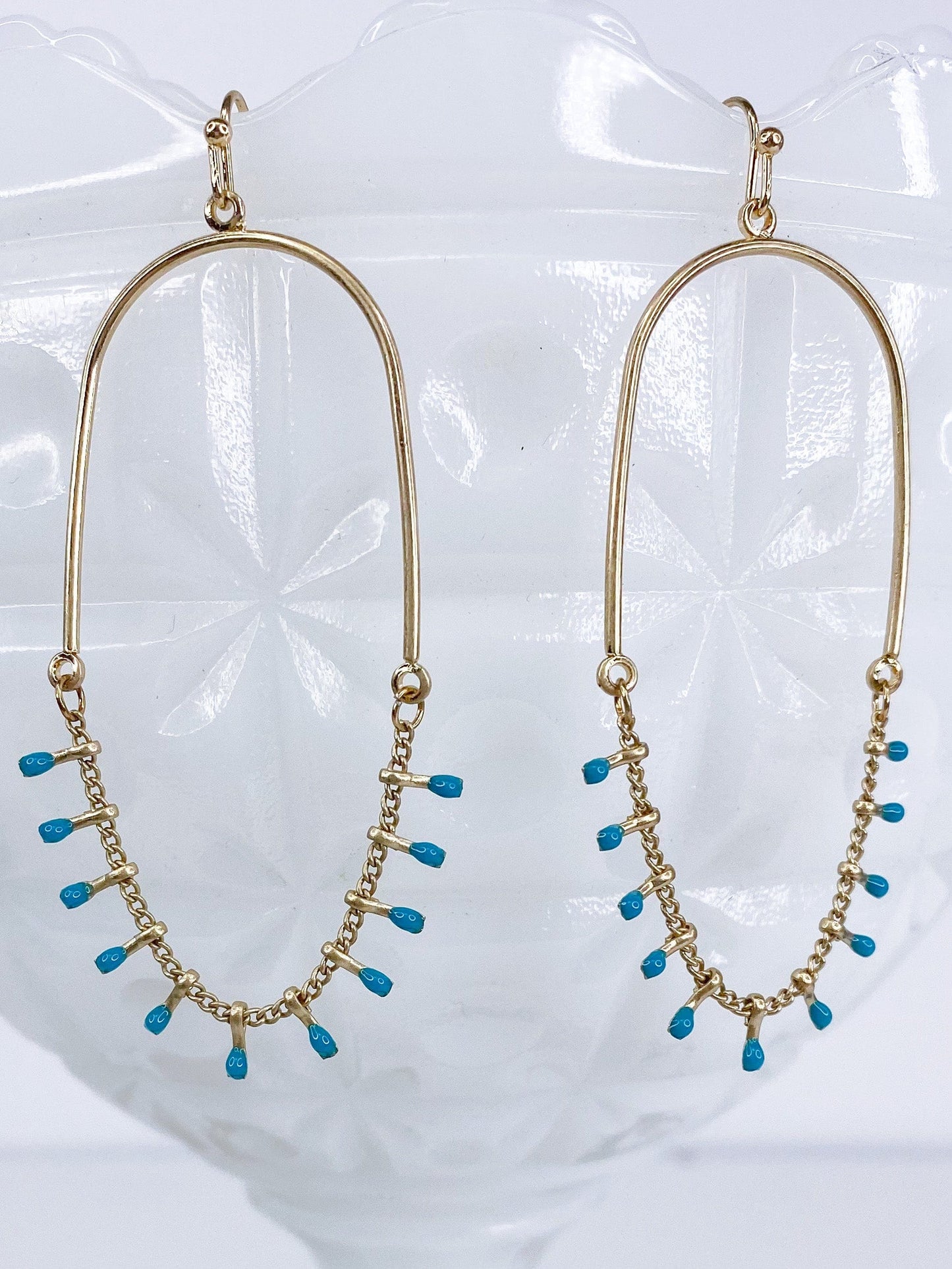 Earrings Hippie Chix Earring- Turquoise