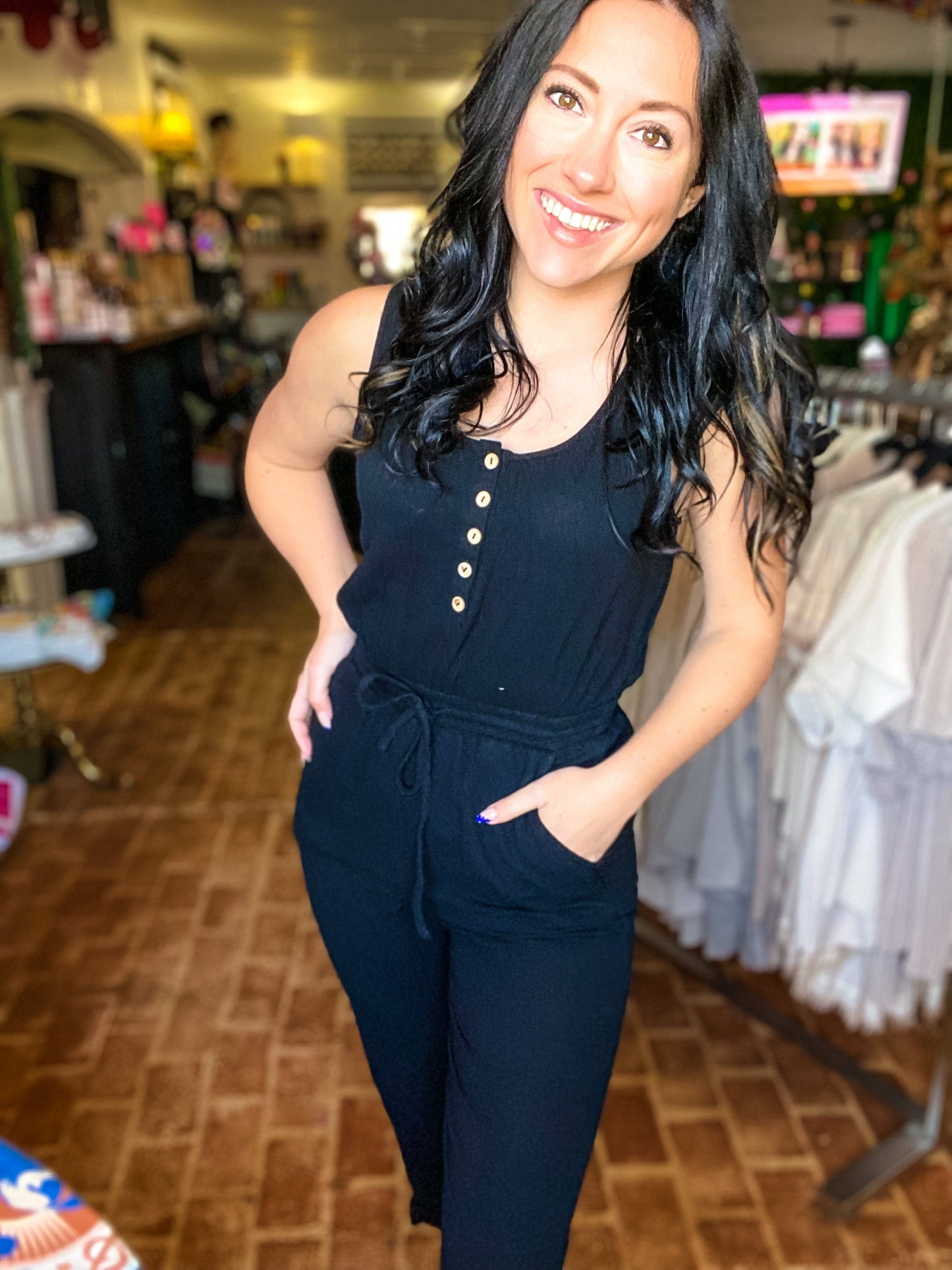 Jumpsuit Just Gauzy Jumper Black