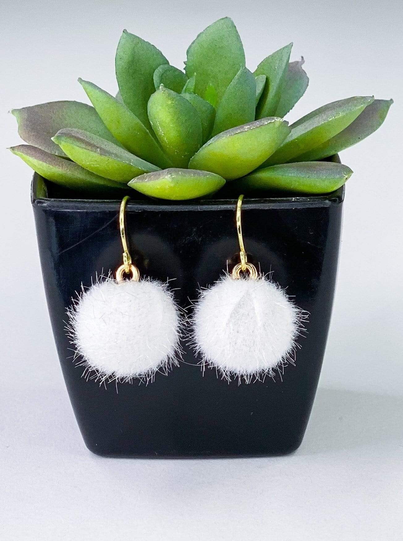 Earrings Mini Pom Pom Earrings