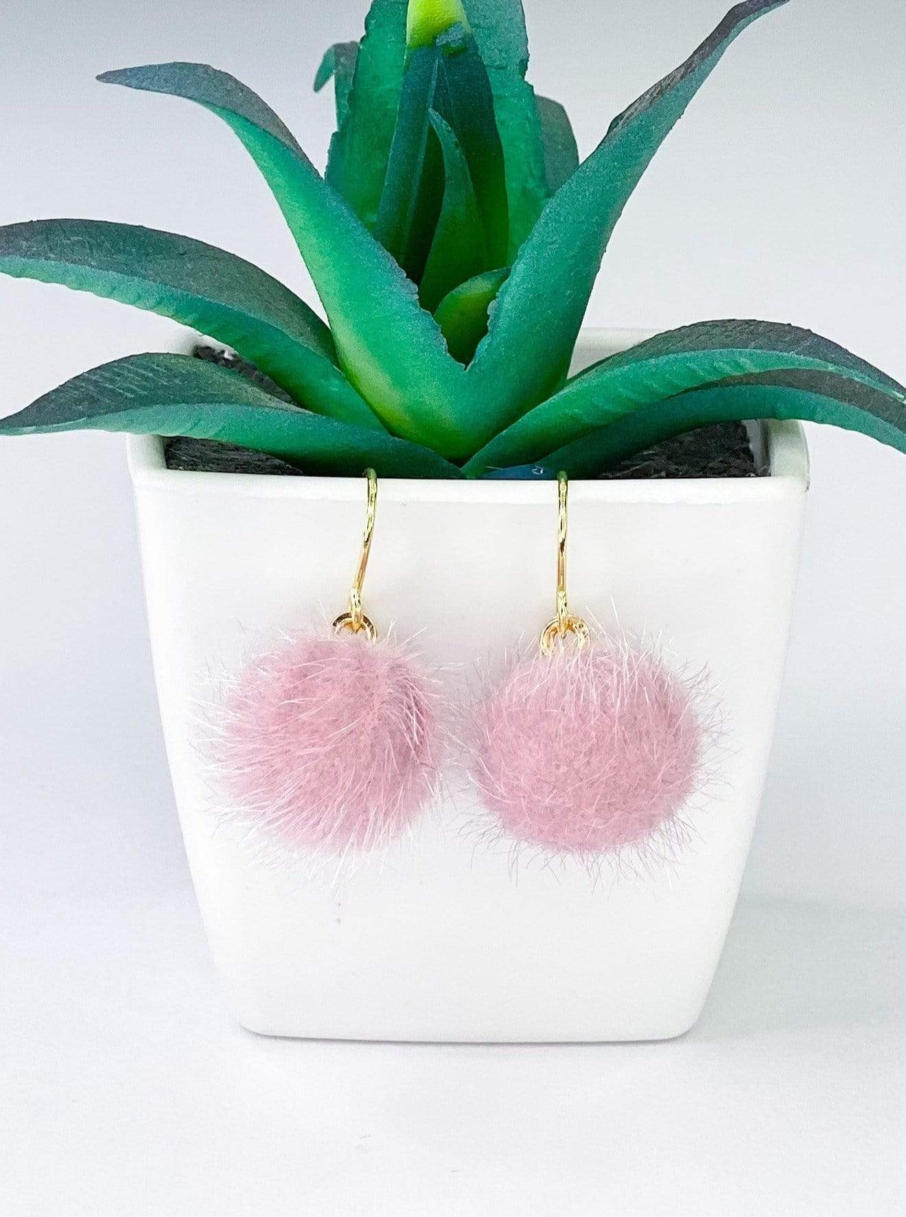 Earrings Mini Pom Pom Earrings