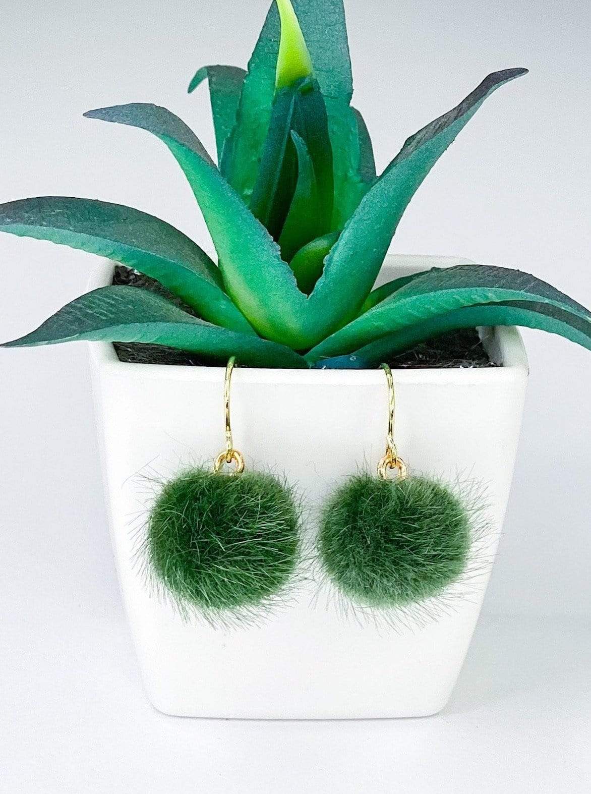Earrings Mini Pom Pom Earrings