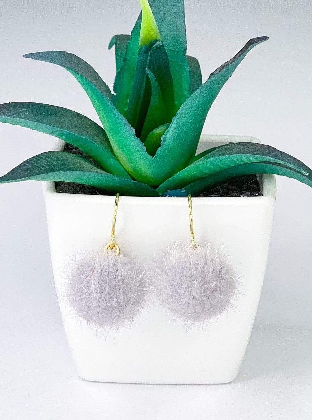 Earrings Mini Pom Pom Earrings