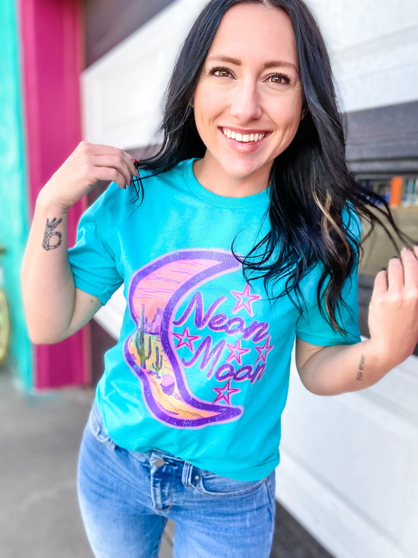 Graphic Tees Neon Moon Tee
