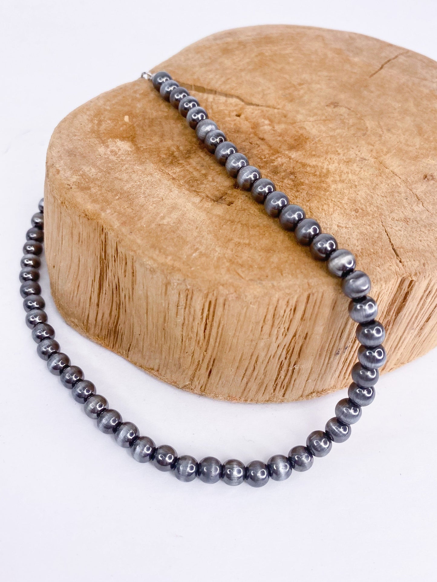 Necklaces Silver Bead Choker