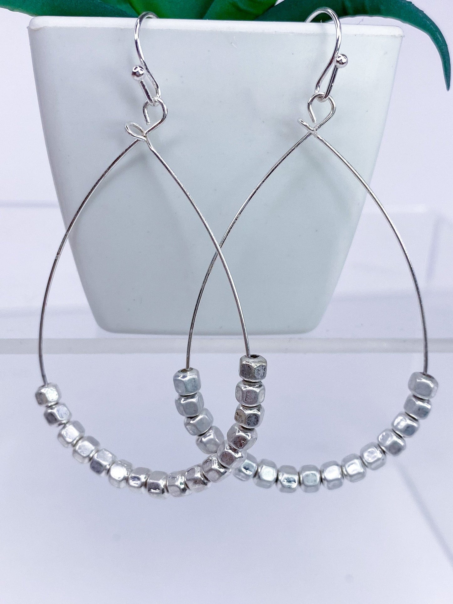Earrings Tracia Tear Drop Earring Silver