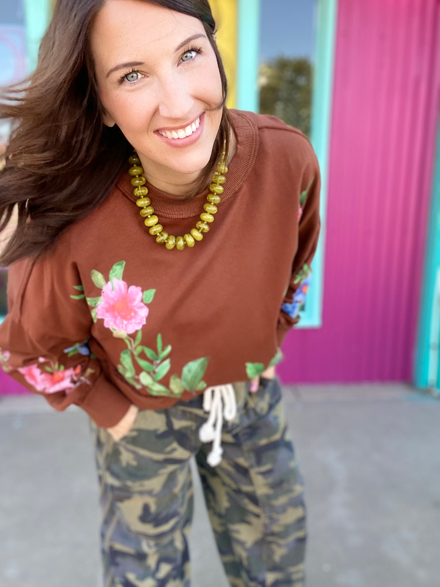 Camo Drawstring Pants