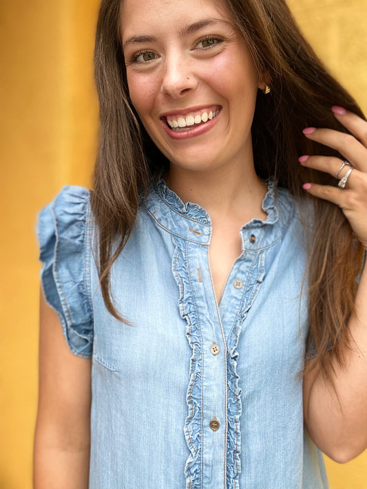 Bree Denim Blouse