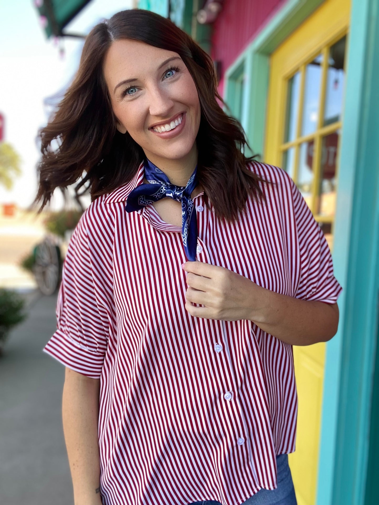Red Stripe Short Sleeve