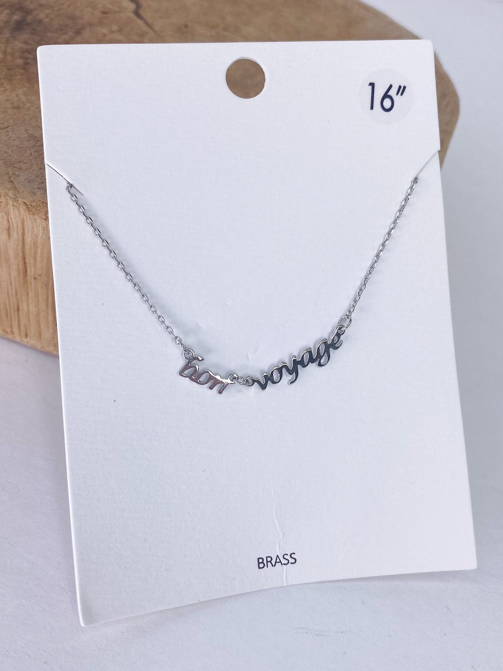 Necklaces Bon Voyage Necklace Silver