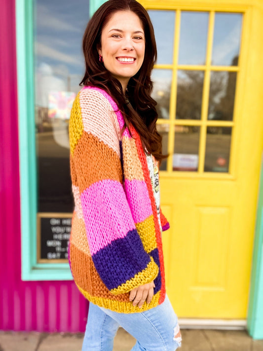 Outerwear Bright and Chunky Cardi