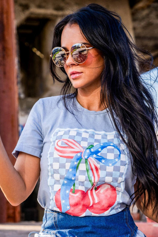 Graphic Tees Cherry USA Tee