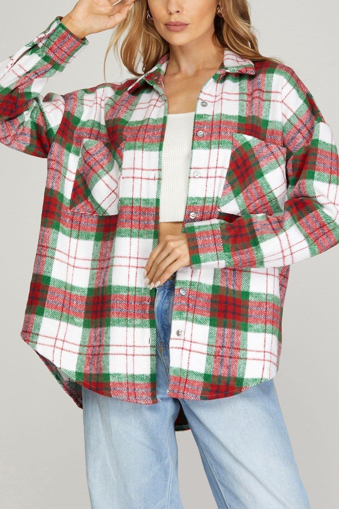 Christmas Morning Plaid Shacket – FarmGirl Frosting, LLC