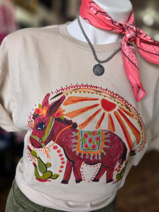 Graphic Tees Donkey in the Sunset Tee