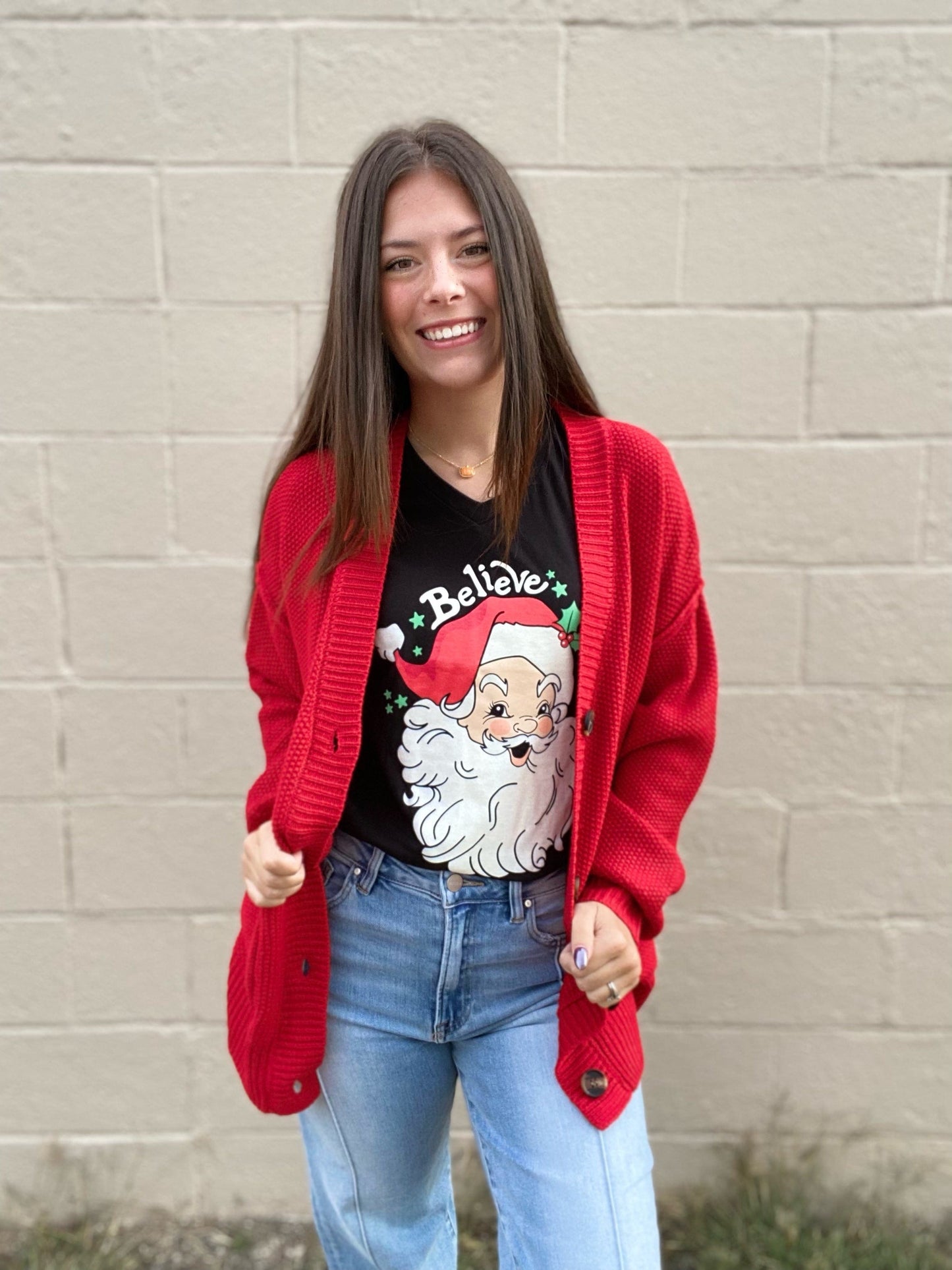 Shirts & Tops Grandpa Cardi- Red