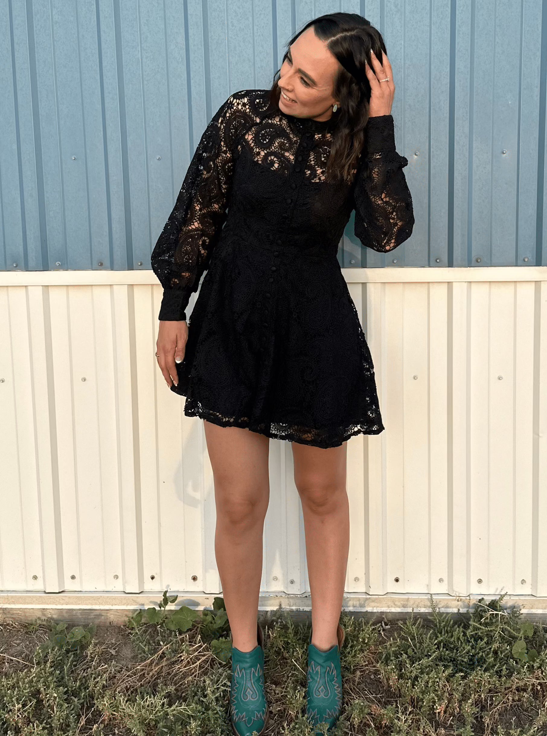Shirts & Tops Lacey Retro Lace Dress