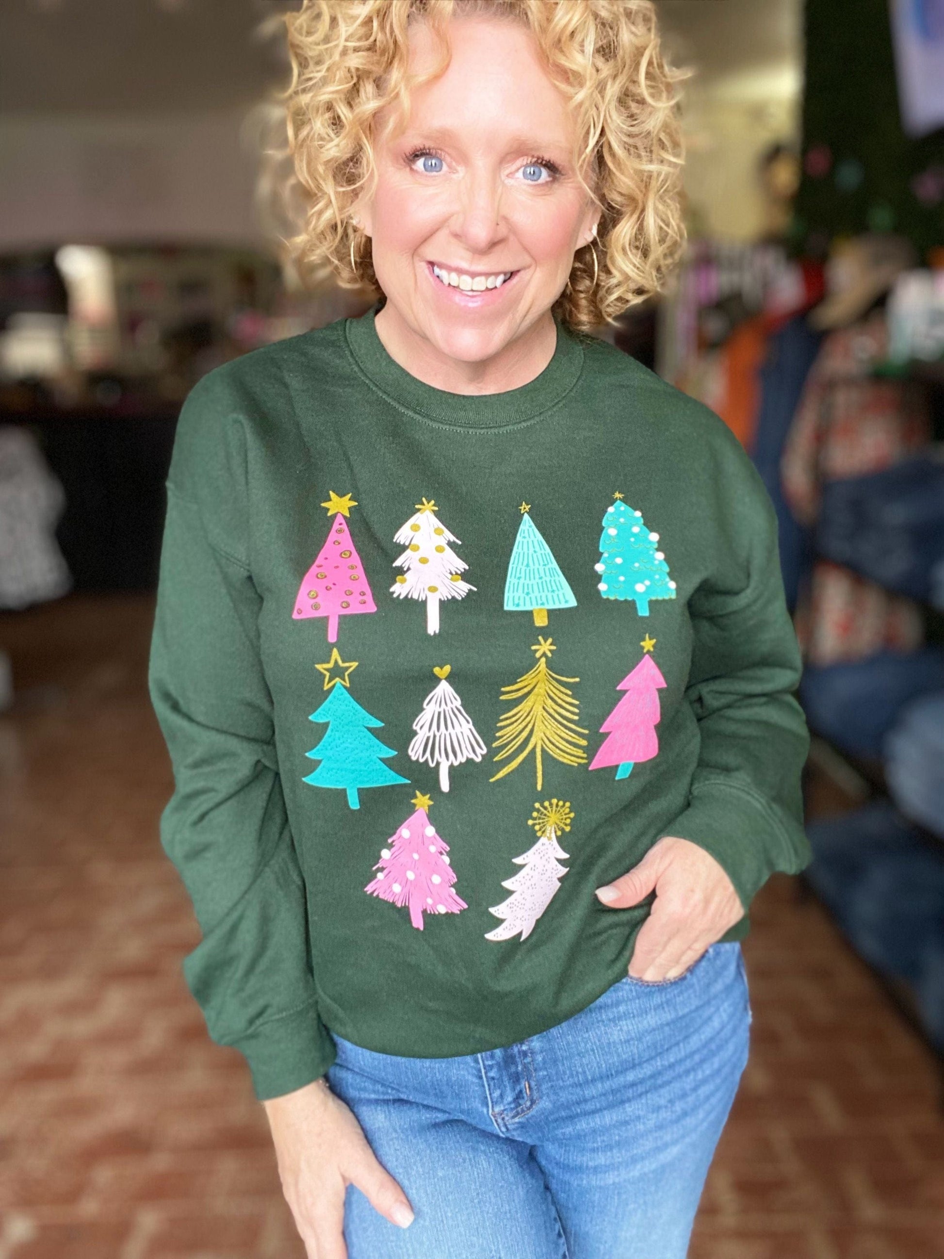 Graphic Tees Oh Christmas Tree Sweatshirt