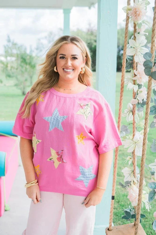 Oh My Stars Applique Top