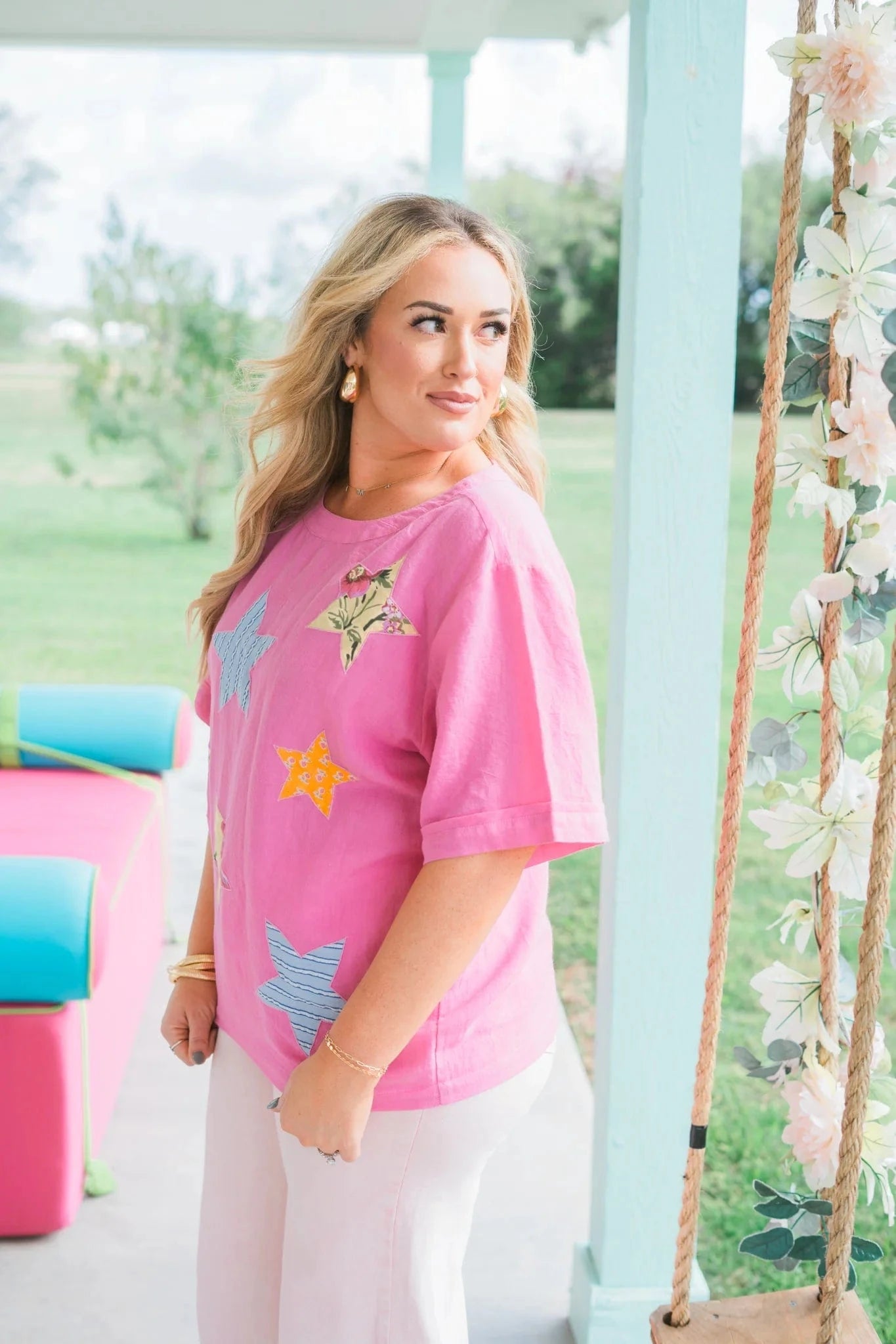 Oh My Stars Applique Top