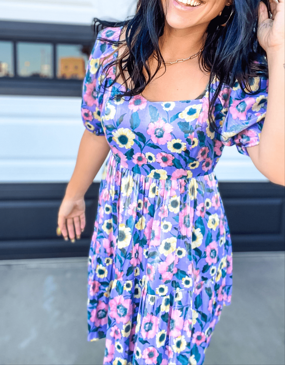 Dresses Perri Puff Sleeve Floral Dress
