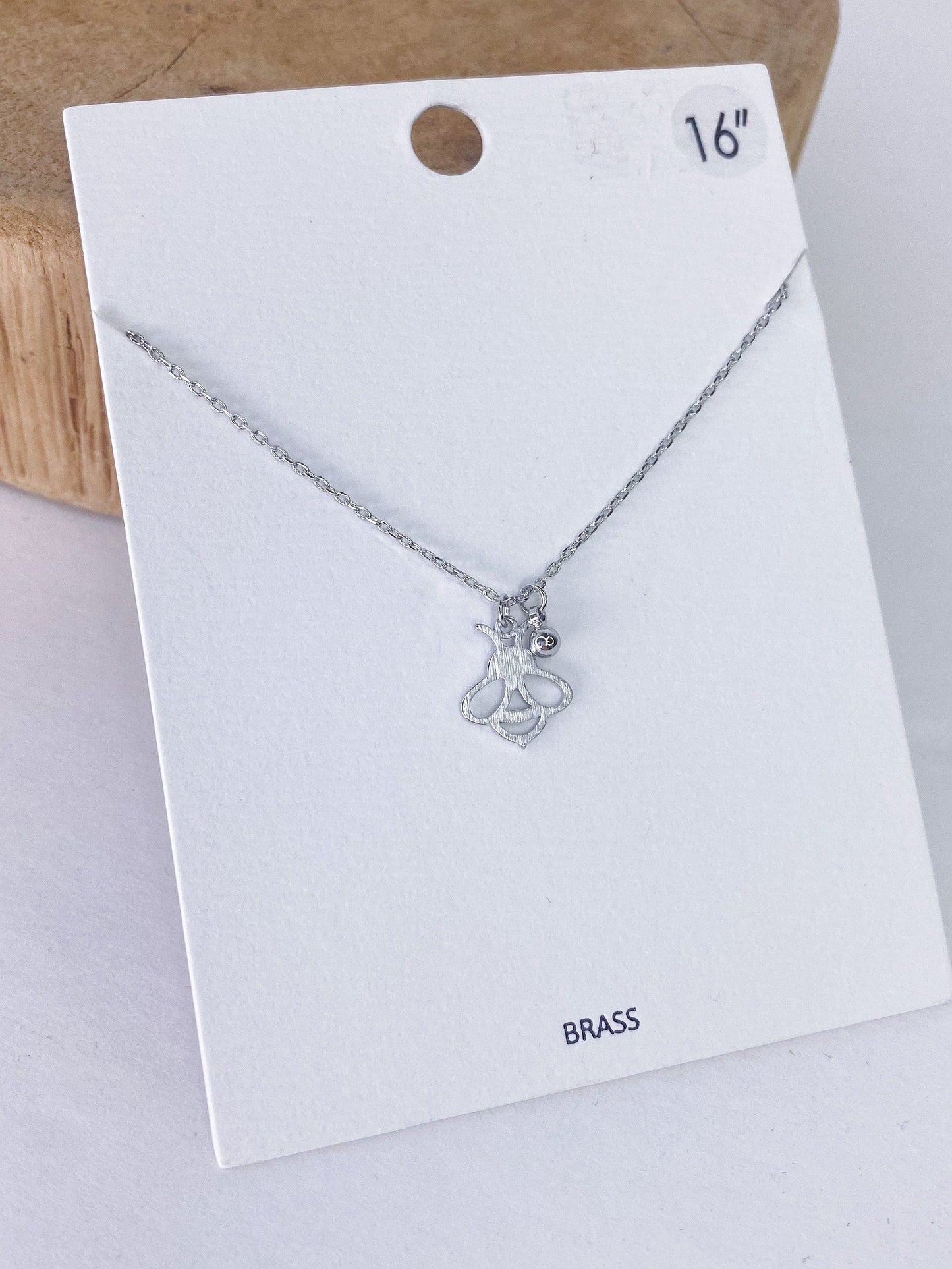 Necklaces Queen Bee Necklace Silver