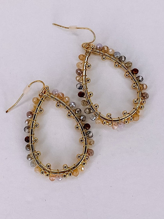 Earrings Rhee Multi Teardrop Earring Neutral