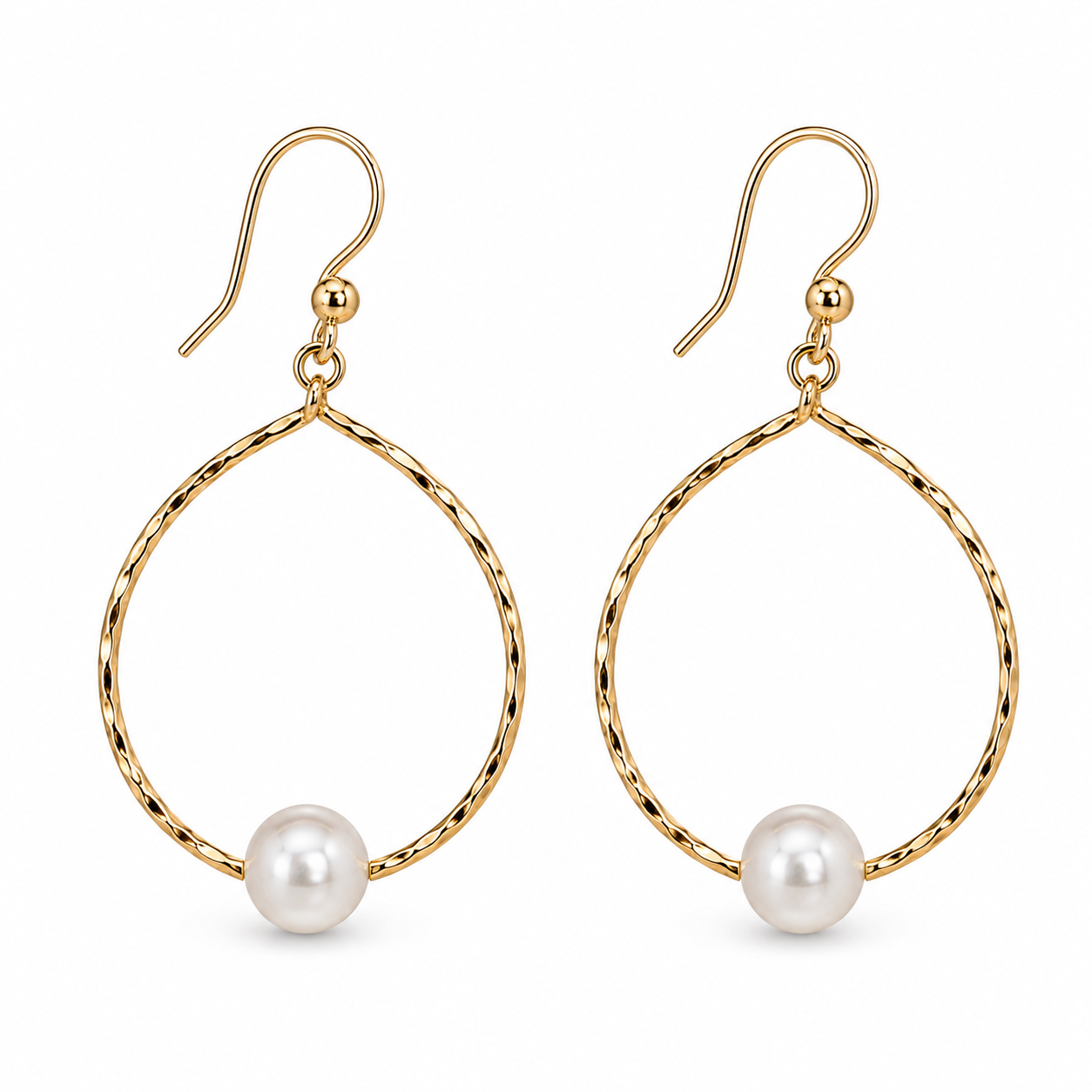 Gold and Pearl Earring