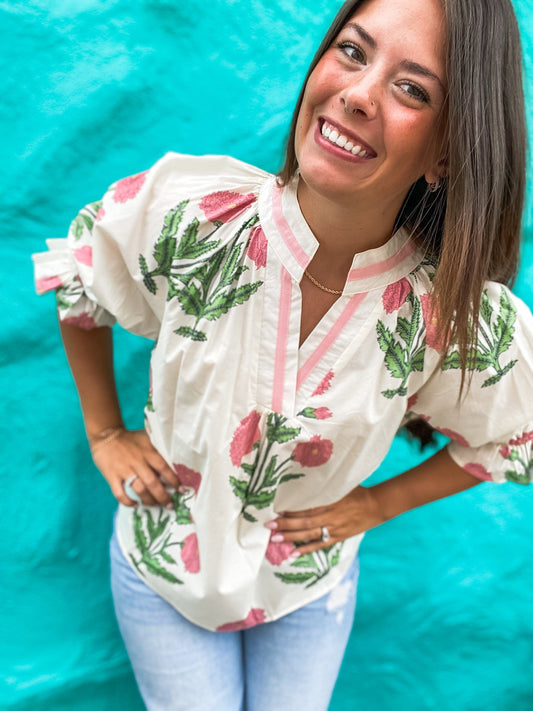 Tops Daphne Floral Blouse S