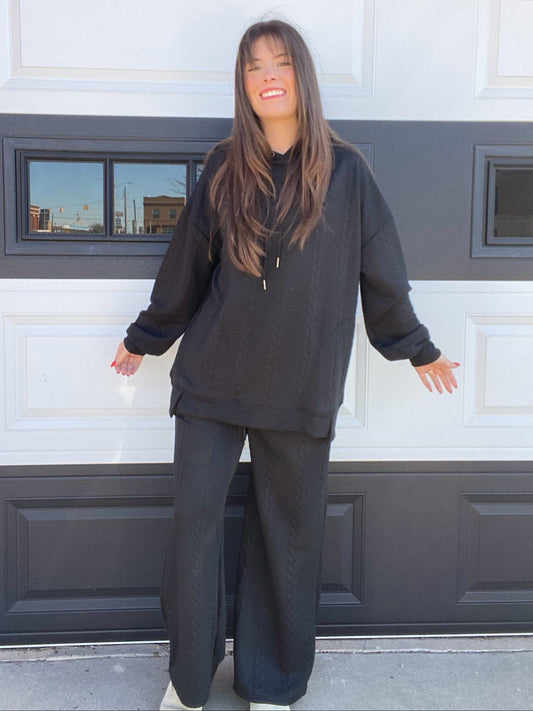 Set Shandi Sweater Look Set- Black