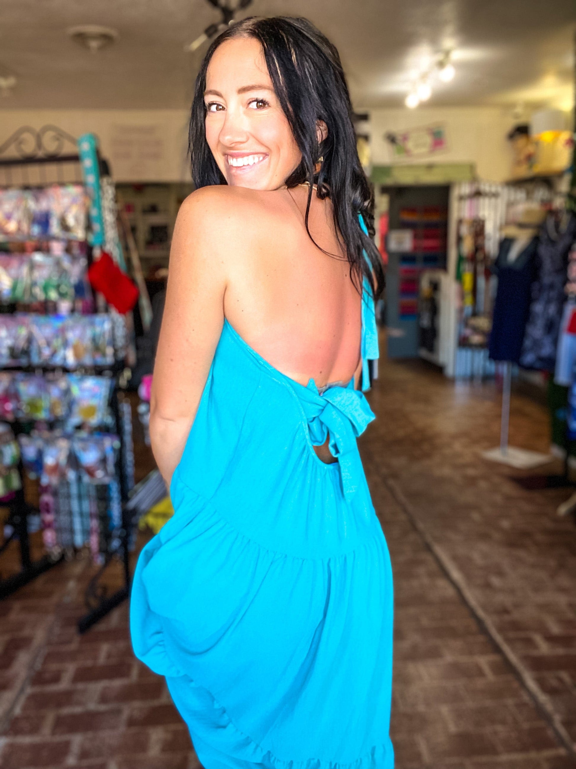 Shirts & Tops Shasta Summer Dress-Teal