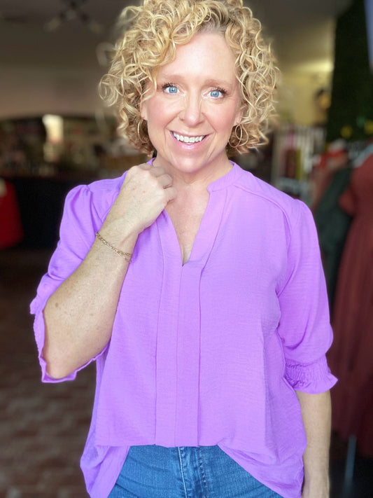 Tops Shea Half Sleeve Top Lavender