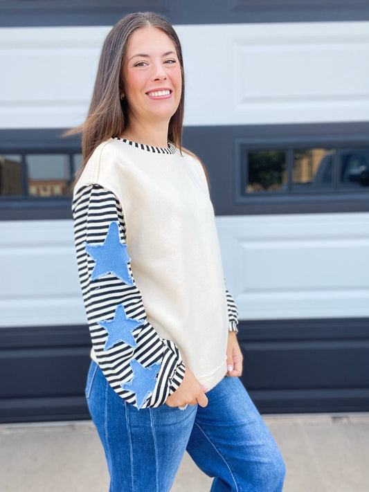 Tops Stars and Stripes Pullover
