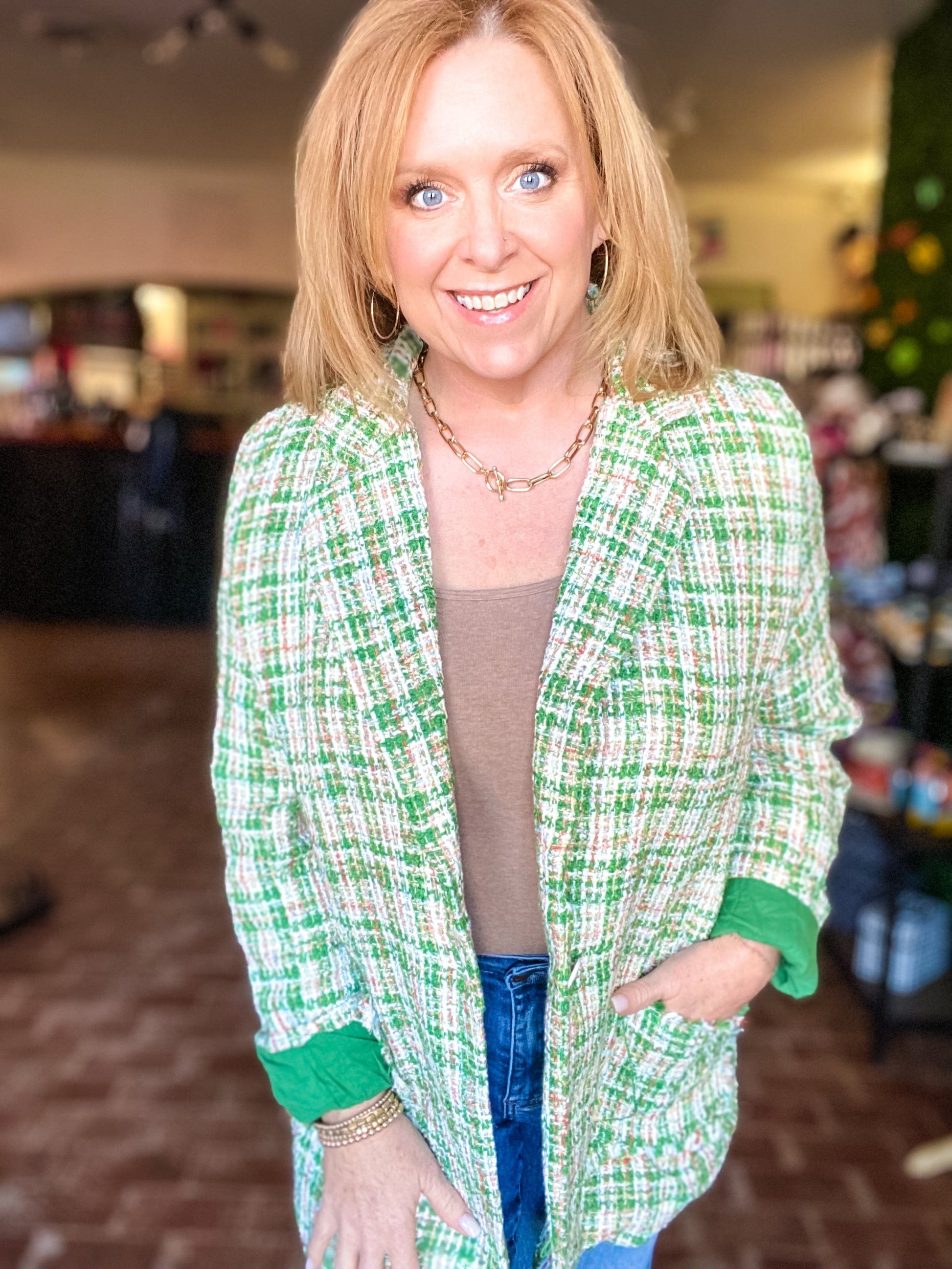 Outerwear Vivi Vintage Blazer- Green