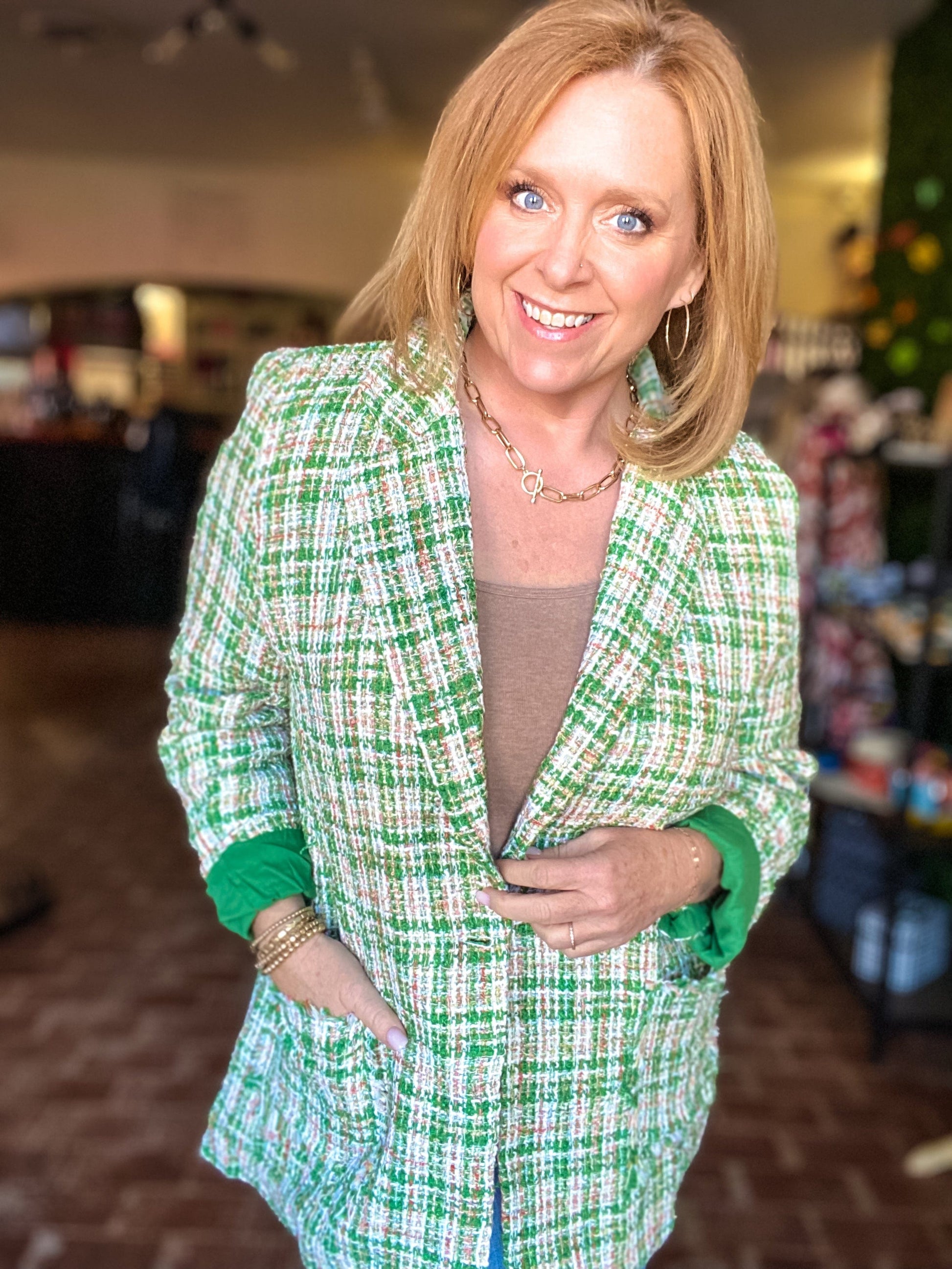 Outerwear Vivi Vintage Blazer- Green