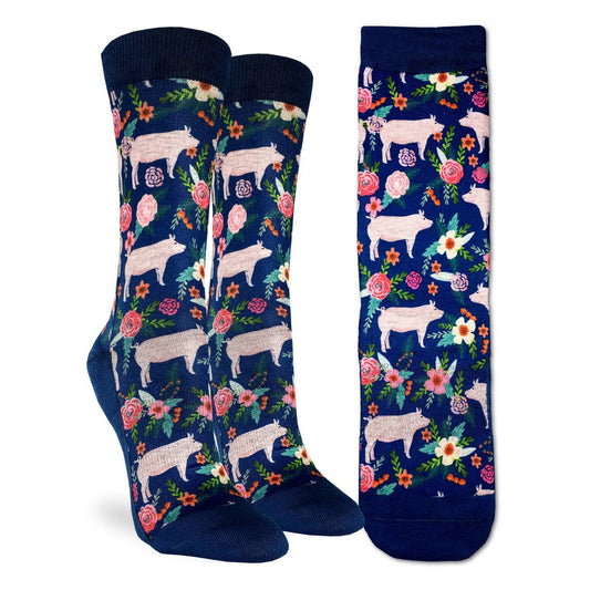 Other Goodies Women's Floral Pigs Socks