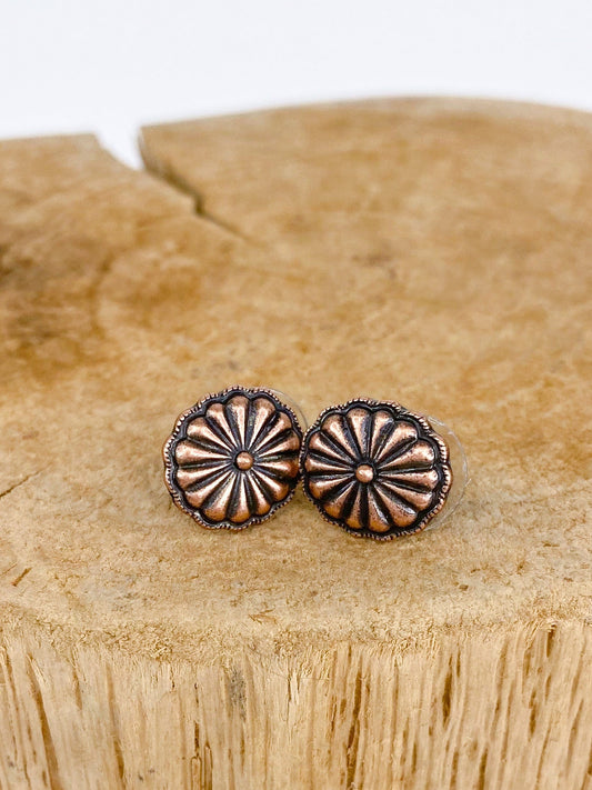 Earrings Cara Copper Stud Earrings