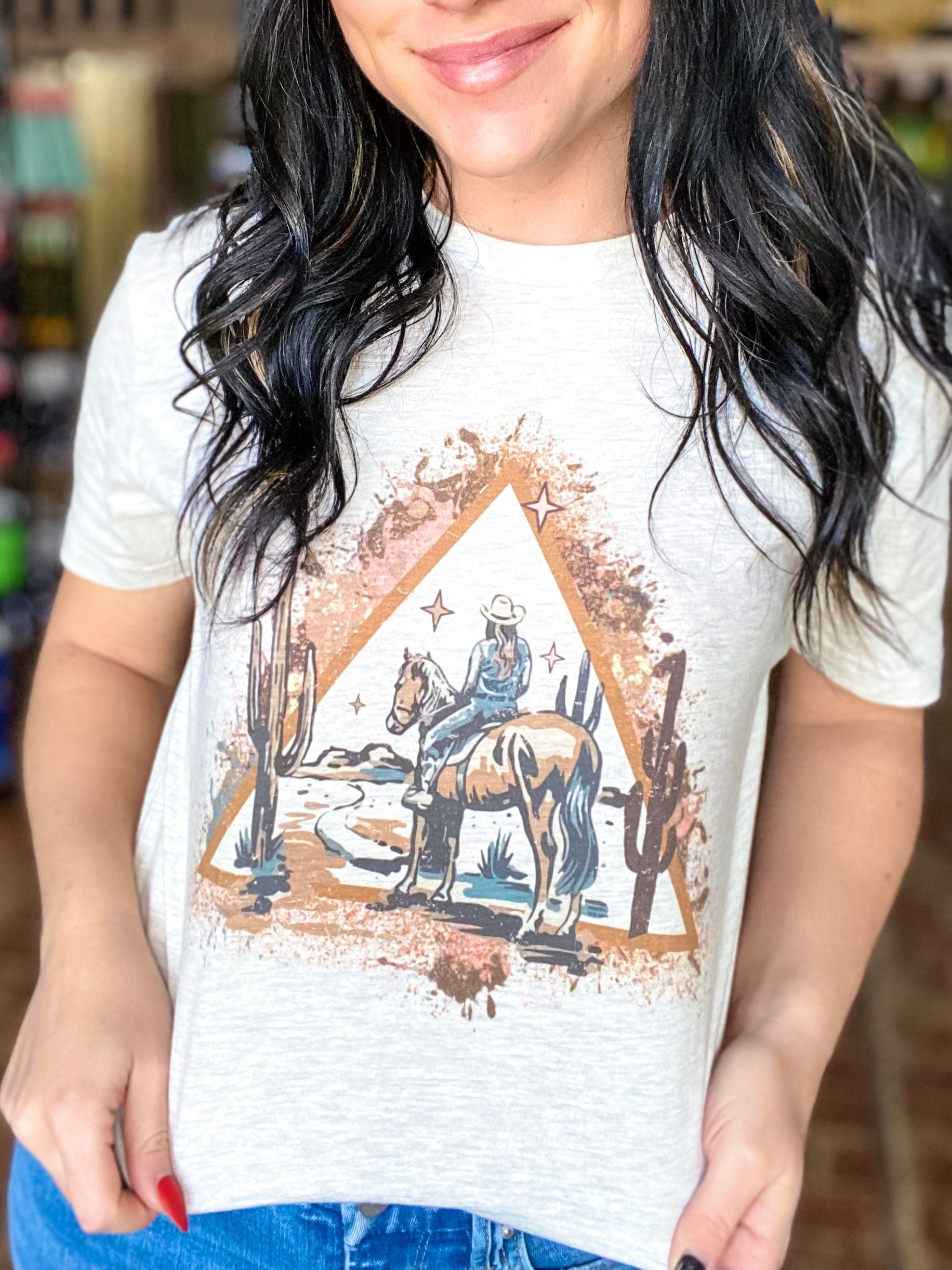 Graphic Tees Desert Cowgirl Tee
