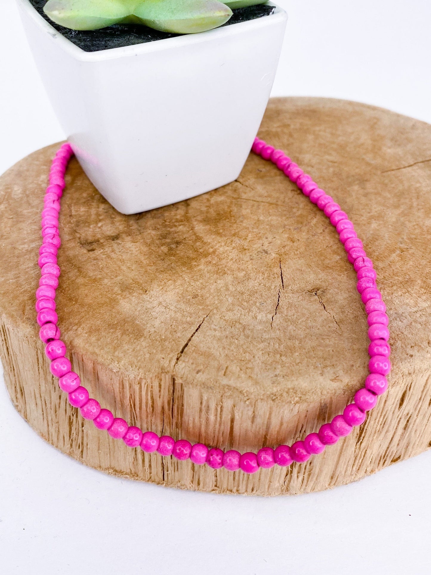 Necklaces Hot Pink Choker